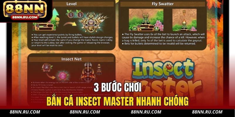3 bước chơi bắn cá Insect Master nhanh chóng 3 bước chơi bắn cá Insect Master nhanh chóng